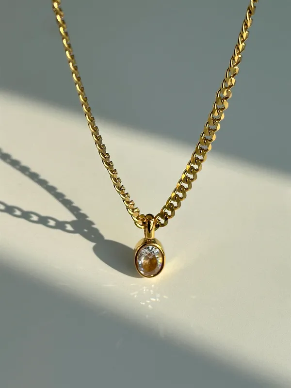 Gold_Oval_Chain_Pendants_For_Women